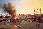 Nahl, Charles Christian Fire in San Francisco Bay Spain oil painting reproduction